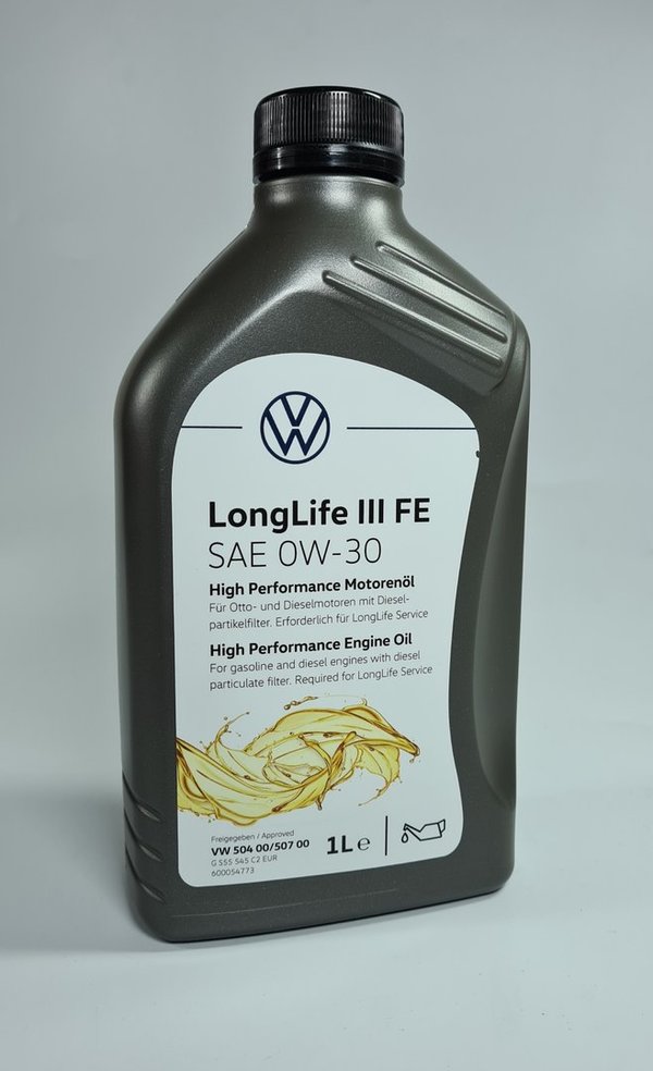 VW LongLife III FE 0W-30 Motoröl 0W30 1 Liter